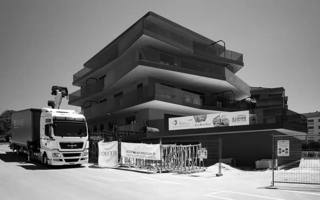 Construction d’un immeuble avec parking souterrain à Bussigny